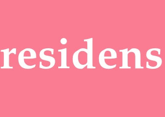 Synonym residens