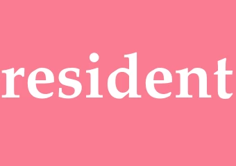 Synonym resident