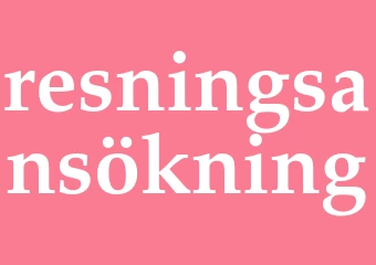 Synonym resningsansökning