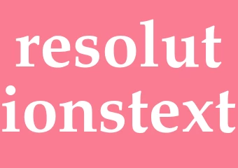 Synonym resolutionstext
