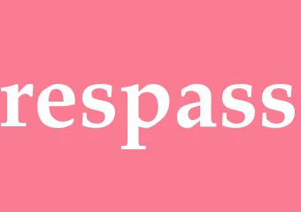 Synonym respass