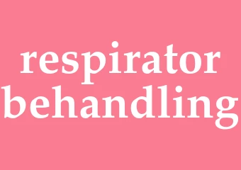 Synonym respiratorbehandling