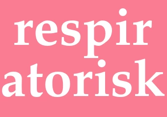 Synonym respiratorisk