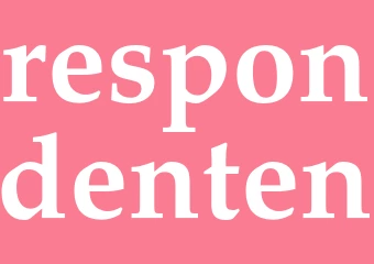 Synonym respondenten