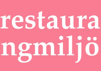 Synonym restaurangmiljö
