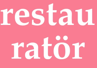 Synonym restauratör