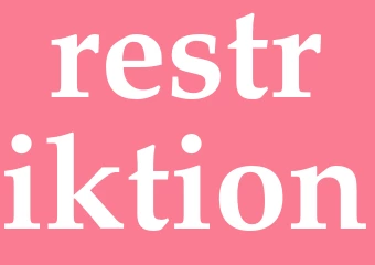 Synonym restriktion