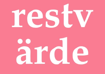 Synonym restvärde