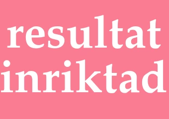 Synonym resultatinriktad