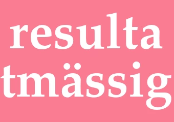 Synonym resultatmässig