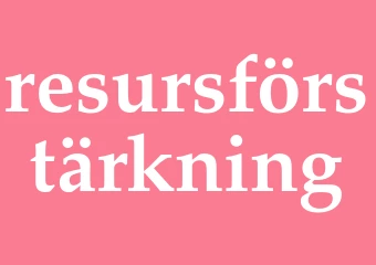 Synonym resursförstärkning