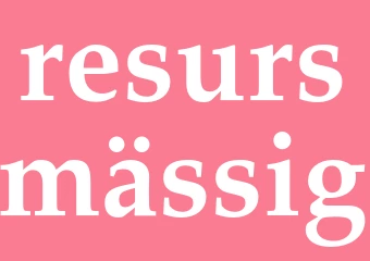 Synonym resursmässig