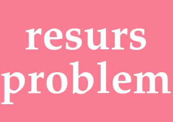 Synonym resursproblem