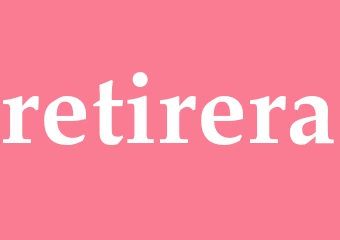 Synonym retirera