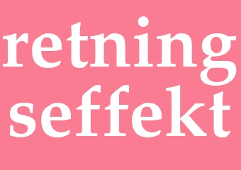 Synonym retningseffekt