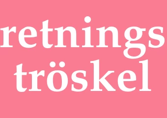 Synonym retningströskel