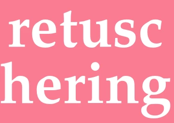 Synonym retuschering
