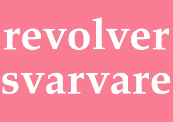 Synonym revolversvarvare