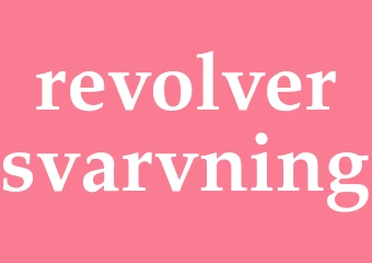 Synonym revolversvarvning
