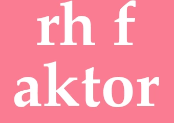 Synonym rh-faktor