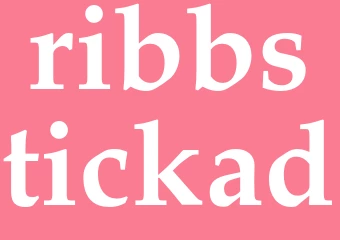 Synonym ribbstickad