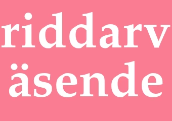 Synonym riddarväsende