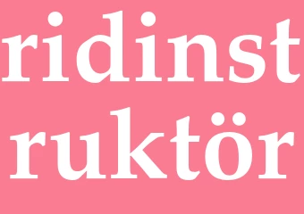 Synonym ridinstruktör