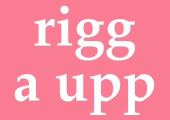 Synonym rigga upp