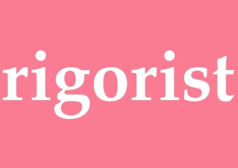 Synonym rigorist