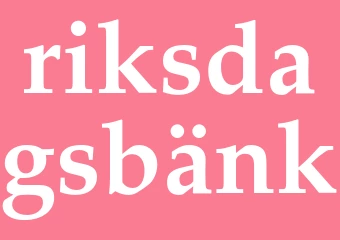 Synonym riksdagsbänk