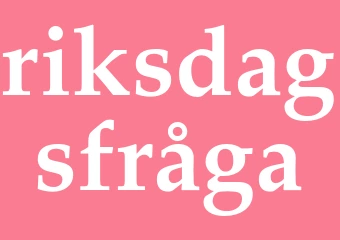 Synonym riksdagsfråga