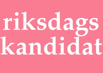 Synonym riksdagskandidat