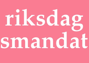 Synonym riksdagsmandat
