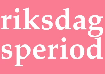 Synonym riksdagsperiod