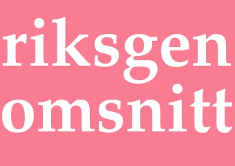 Synonym riksgenomsnitt