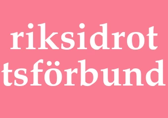 Synonym riksidrottsförbund