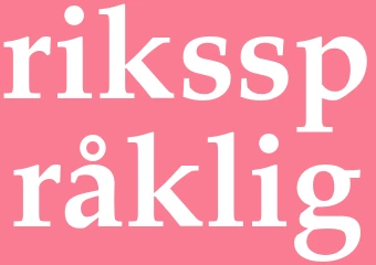Synonym riksspråklig