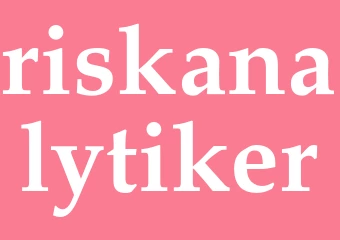 Synonym riskanalytiker