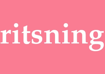 Synonym ritsning
