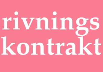 Synonym rivningskontrakt