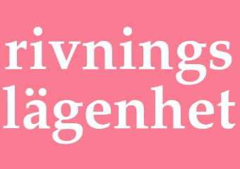 Synonym rivningslägenhet
