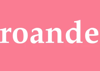 Synonym roande