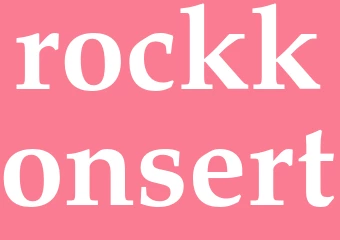 Synonym rockkonsert