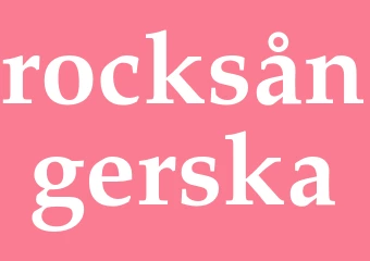 Synonym rocksångerska