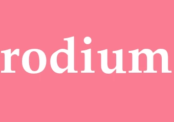 Synonym rodium