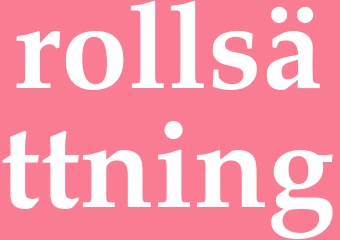 Synonym rollsättning