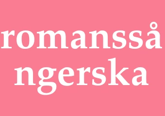 Synonym romanssångerska