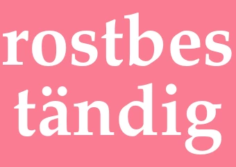 Synonym rostbeständig
