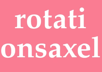 Synonym rotationsaxel