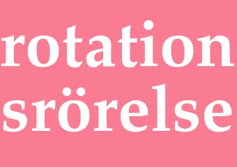 Synonym rotationsrörelse